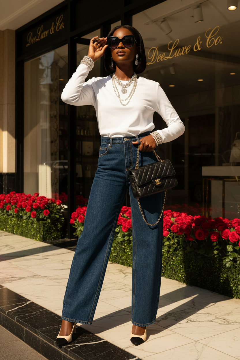 Slope Curve Jeans HJ039