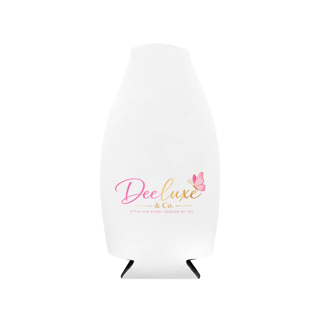 Zip-Up Bottle Cooler Sleeve — DeeLuxe Neoprene Can & Bottle Insulator with Zipper