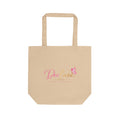 Eco Tote Bag — ‘Deeluxe & Co’ Pink Script Logo Tote (The Glow Up Is Personal)
