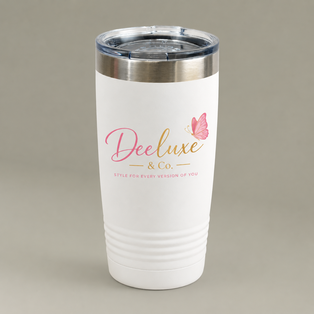 20oz Insulated Tumbler — DeeLuxe & Co. Logo Travel Cup