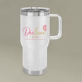 20oz Travel Mug with Deluxe & Co. Butterfly Logo — Insulated Coffee Tumbler