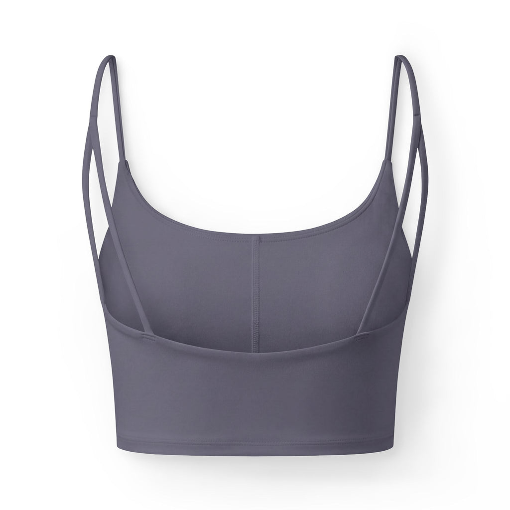 Luxe Women's Bralette — Black Crop Bra with 'Deeluxe' Pink Logo