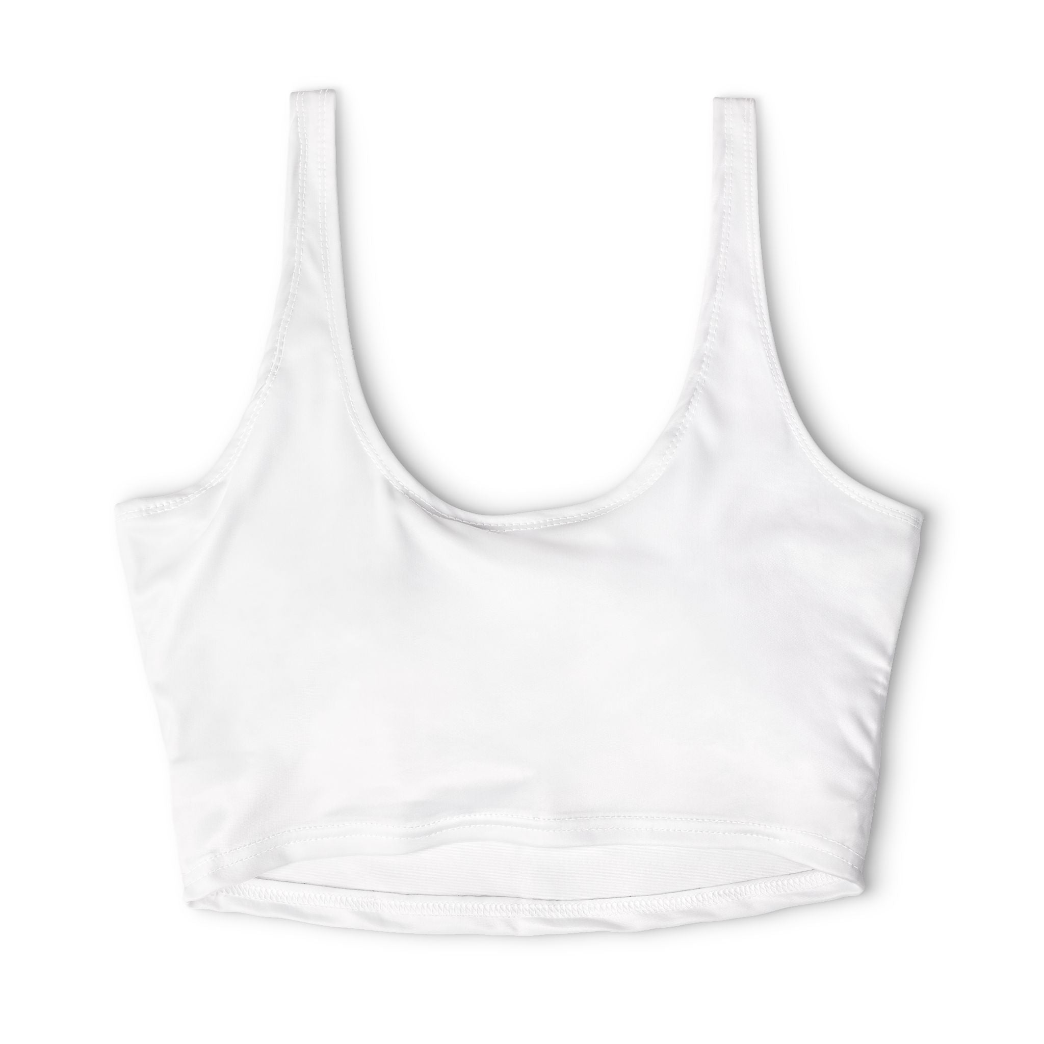 Deeluxe & Co. Butterfly Logo Sports Bra — Lightweight Polyester Crop Top