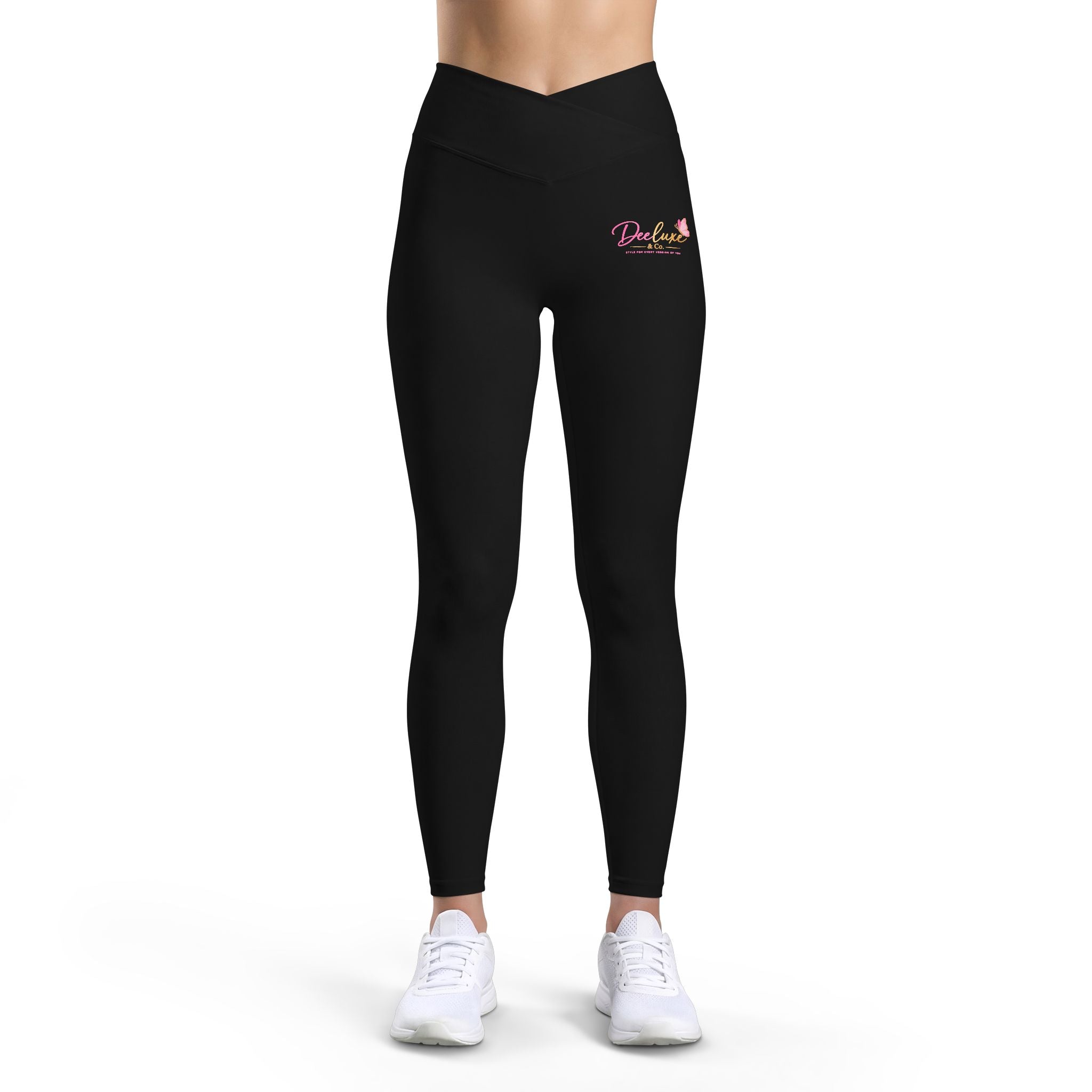 Luxe Leggings — High-Waist Activewear with DeeLuxe & Co Logo