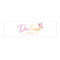 Bumper Sticker — DeeLuxe & Co. Logo Sticker (Pink Butterfly, "Style for Every Version of You")