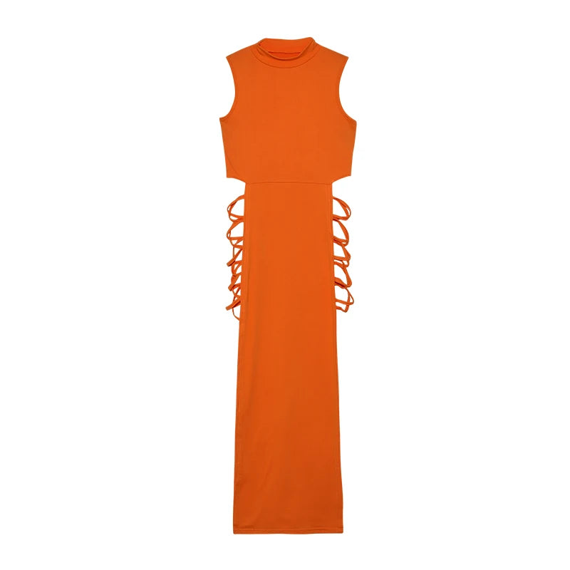Criss Cross Cut Out Dress,