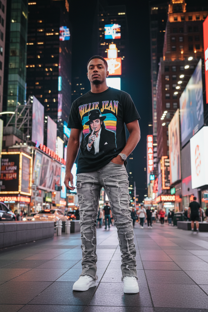 Destroyed Slim Fit Jeans — view 10 | DeeLuxe & Co.