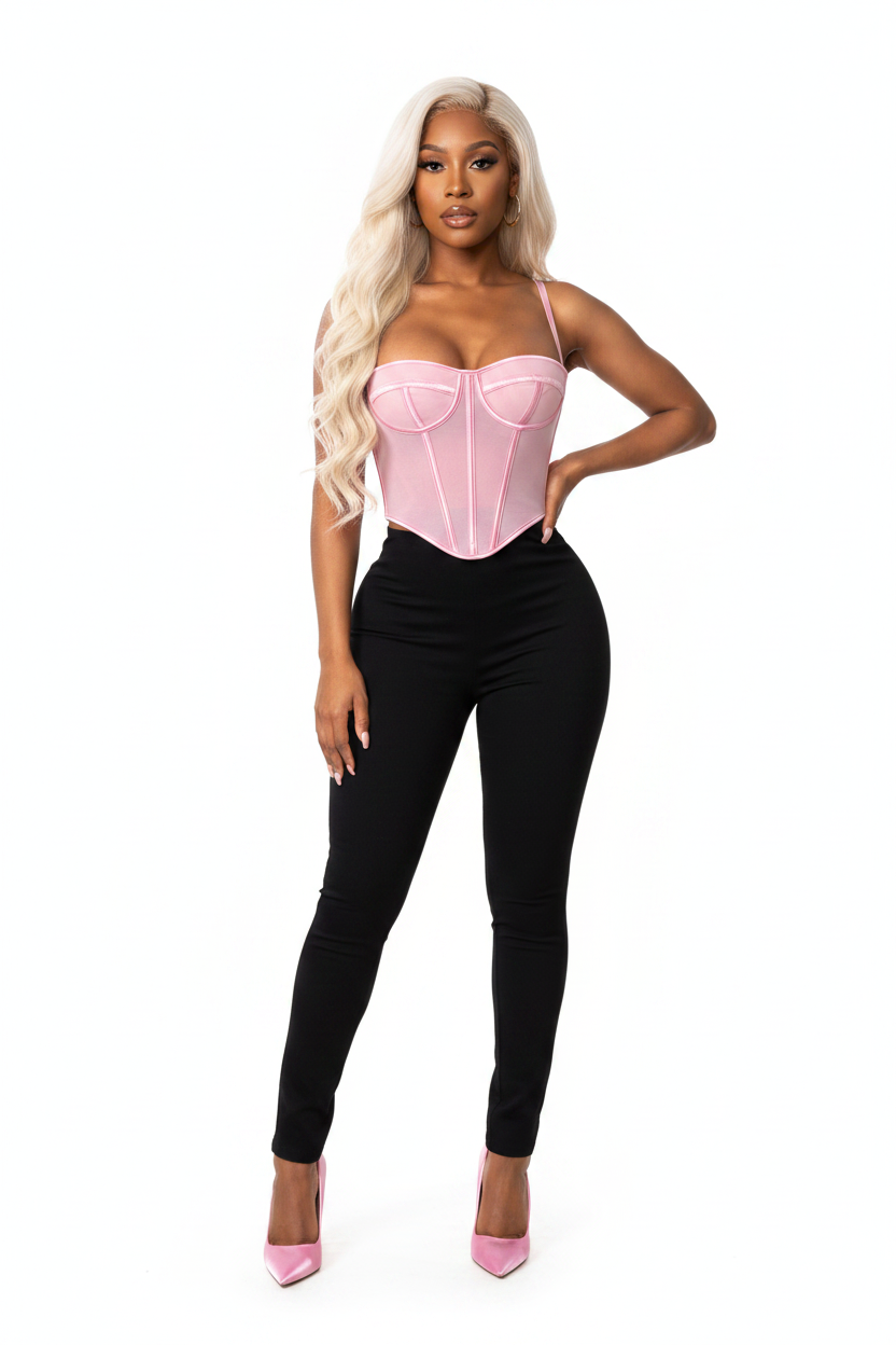 Women Corset Top with Straps — view 6 | DeeLuxe & Co.
