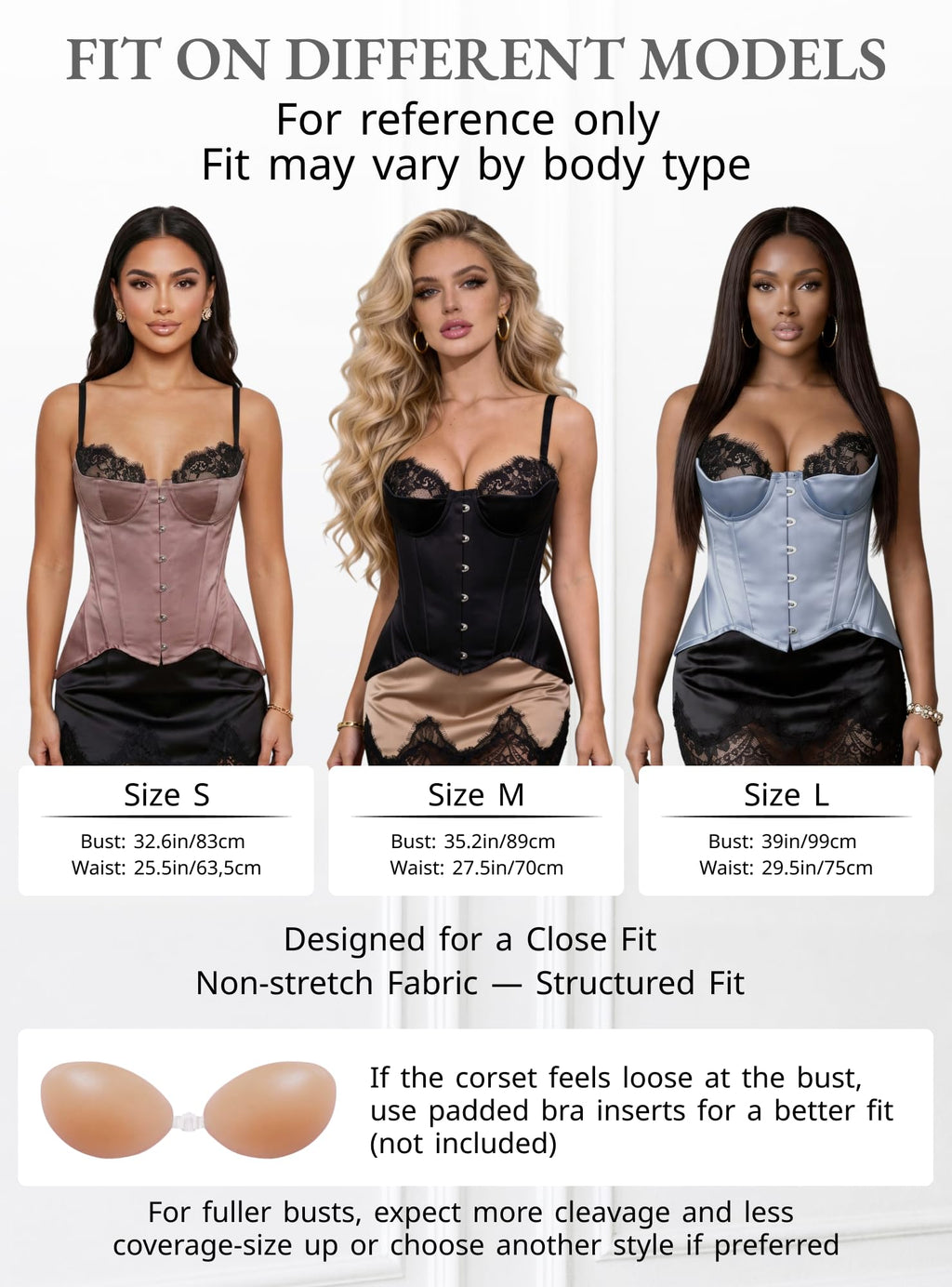 WS Waist Secret Satin Corset