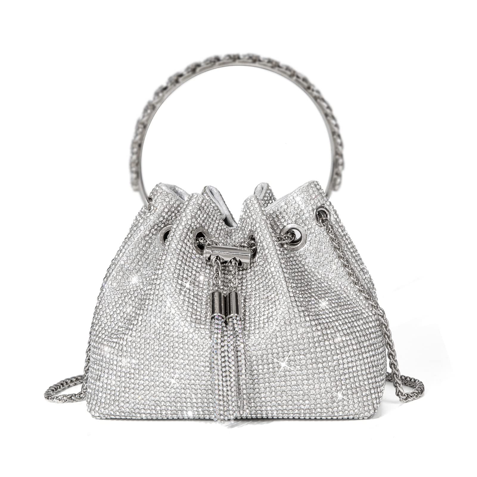 Crystal Rhinestone Crossbody Clutch — view 8 | DeeLuxe & Co.