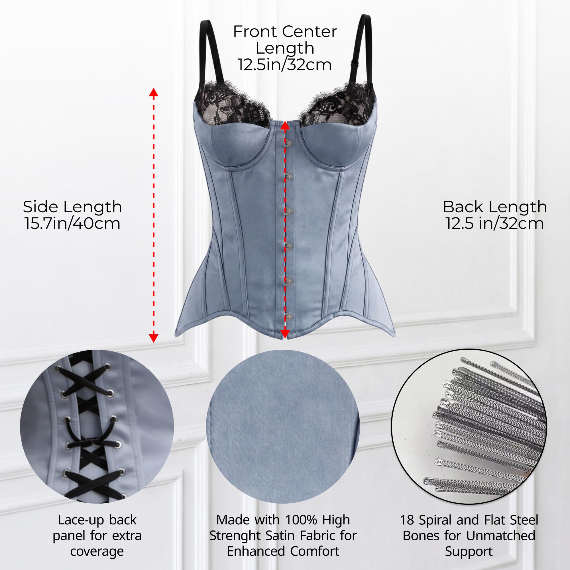 WS Waist Secret Satin Corset