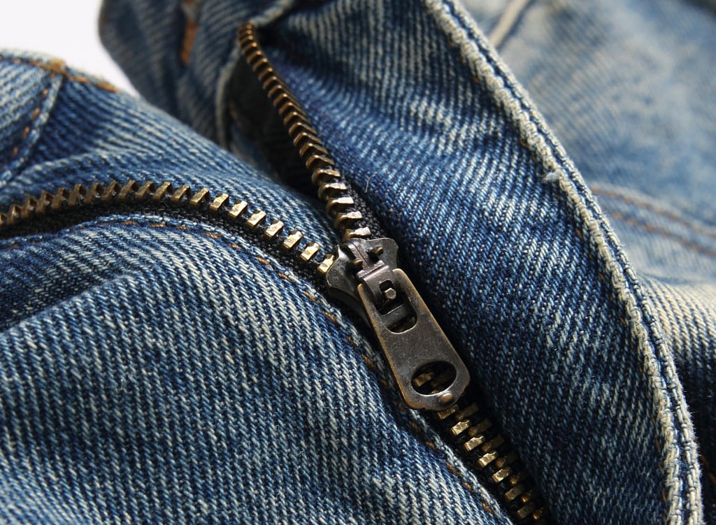 Men's Ripped Regular Straight Leg Fit Jeans