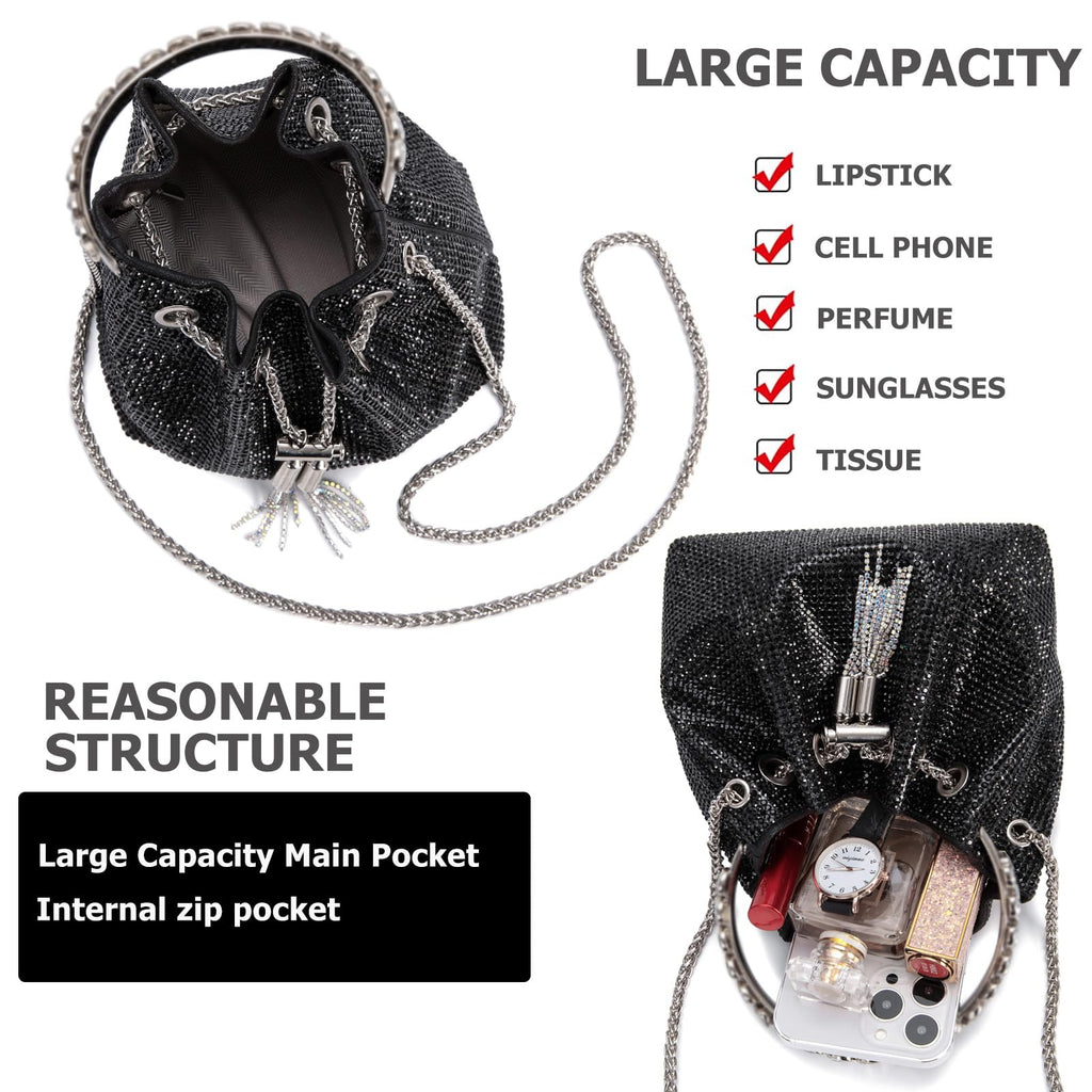 Sweetovo Bling Crystal Rhinestone Purse