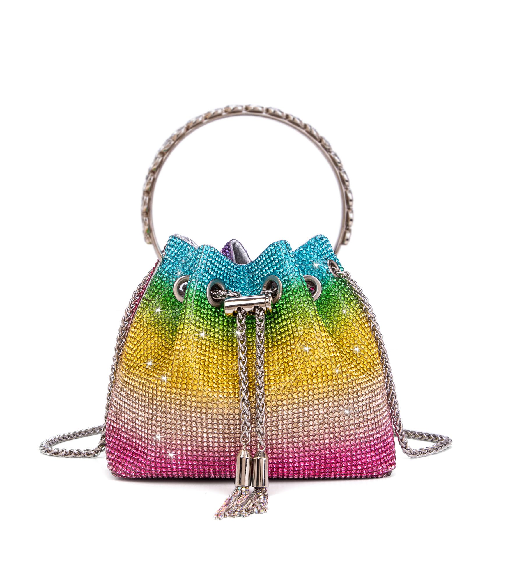 Crystal Rhinestone Crossbody Clutch — view 14 | DeeLuxe & Co.