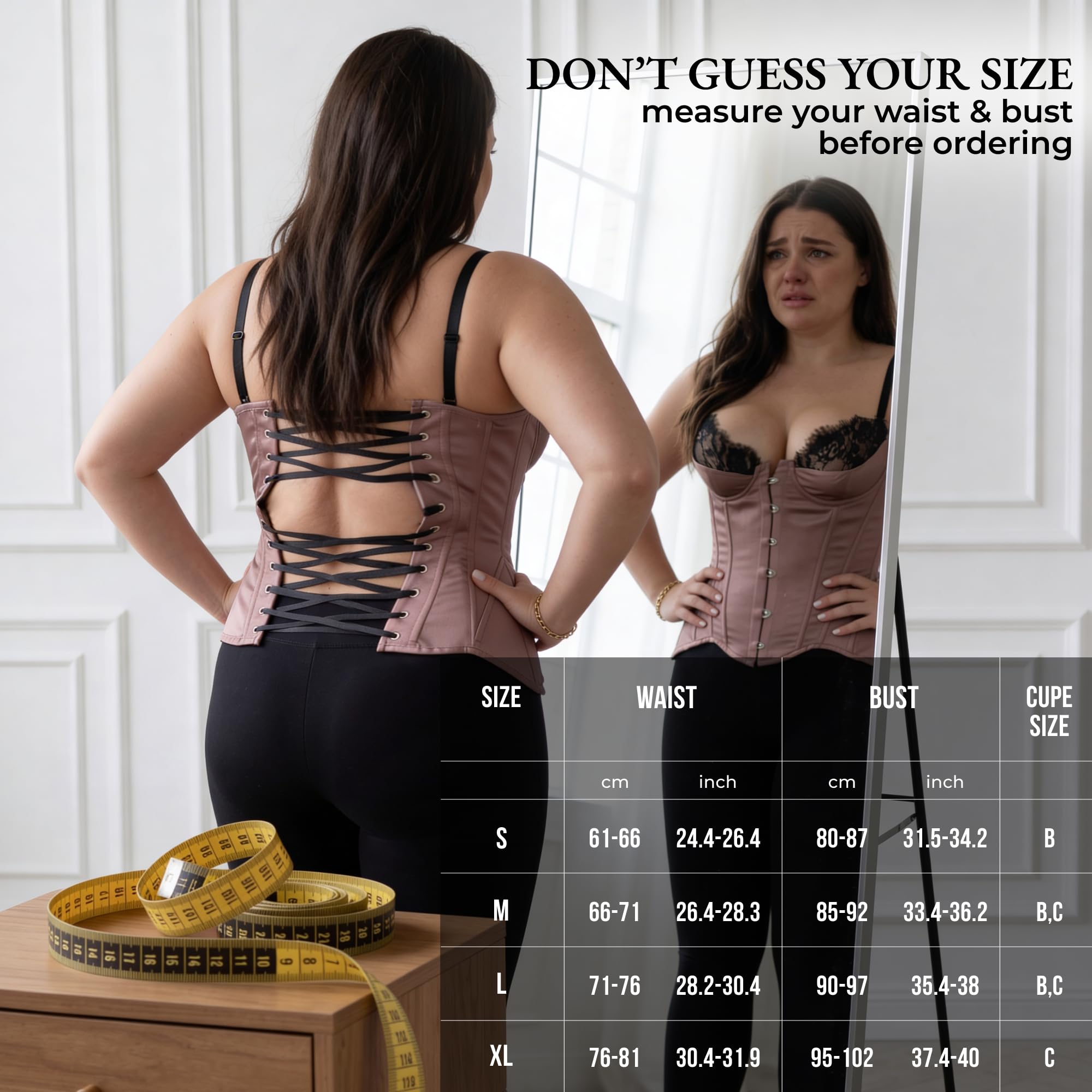 WS Waist Secret Satin Corset