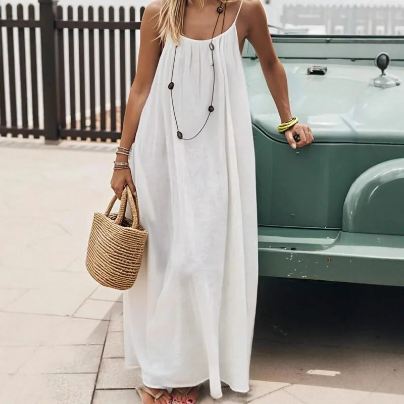 2026 Loose-Fit Spaghetti Strap Dress