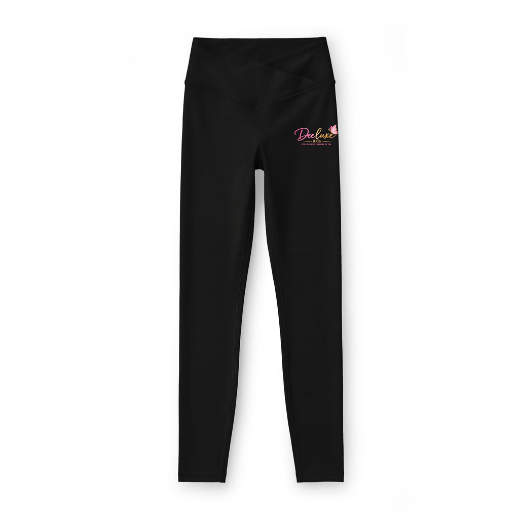 Luxe Leggings — High-Waist Activewear with DeeLuxe & Co Logo