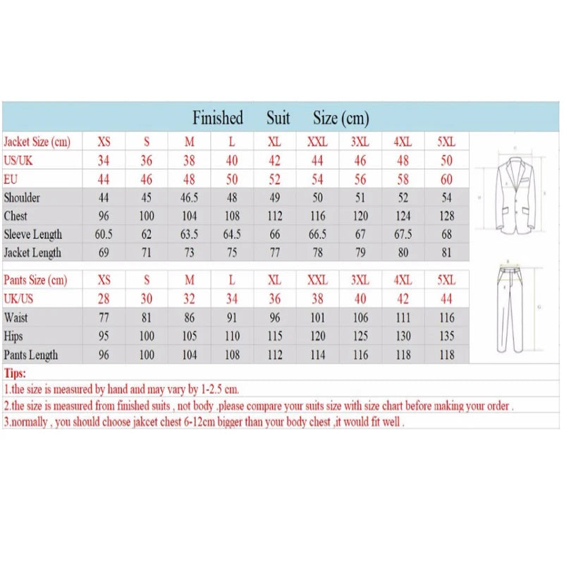 2 Piece Beige Slim Fit Suit for Men
