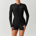 One piece long sleeved zipper surfing suit