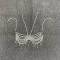 Handmade Beaded Pearl Tassel Top