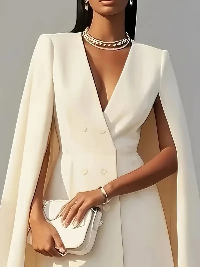 Autumn double-Breasted Suit Dress