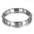 Unisex Stainless Steel Stretch Link Bracelet For Daily Wear