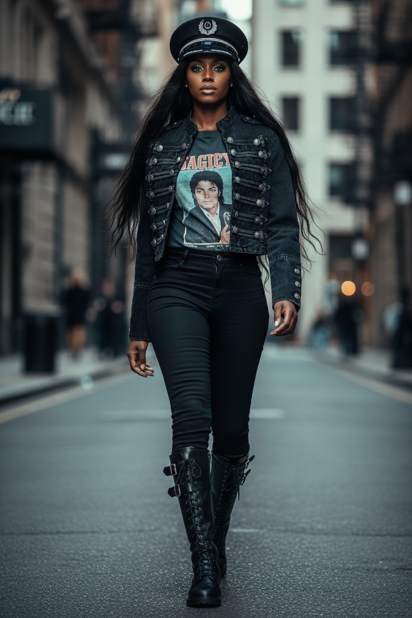 Streetwear “Michael Jackson” Inspired 2026 Denim Jacket