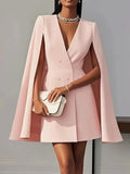 Autumn double-Breasted Suit Dress