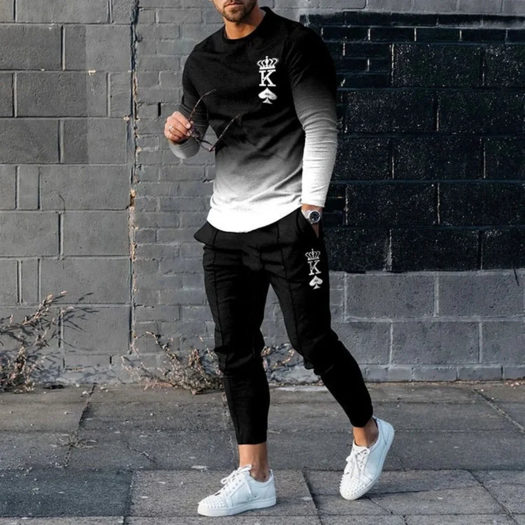 Men Fashion 2 Piece Tracksuit