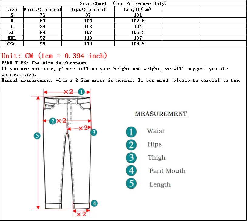 Men Street Denim Jeans with Cargo Pockets