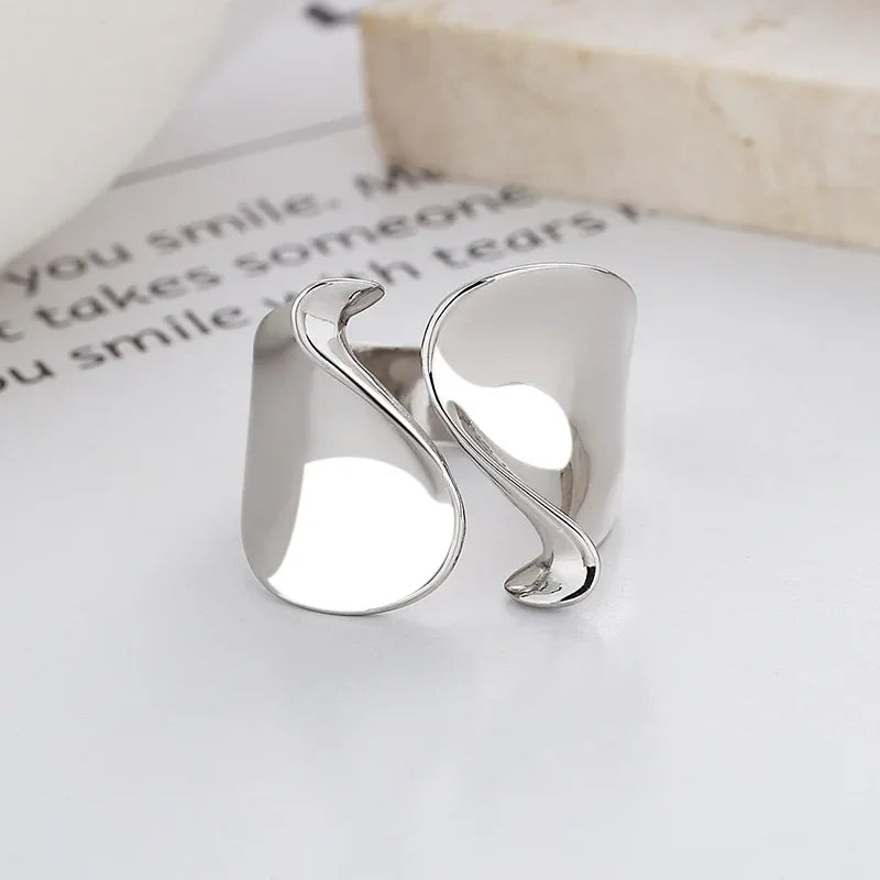 925 Sterling Silver Open Ring for Women Minimalist