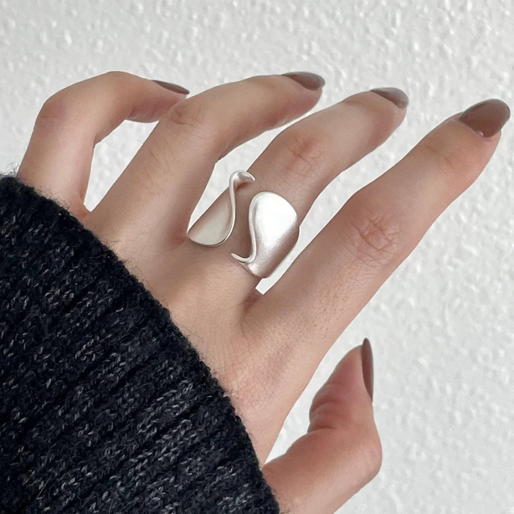 925 Sterling Silver Open Ring for Women Minimalist